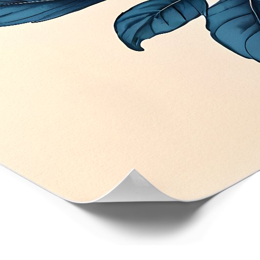 藍染めの水疱 – 色の歌 ポスター (角)