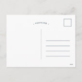 藍染め少年赤ちゃんシャワーbyメール招待状 シーズンポストカード (裏面)