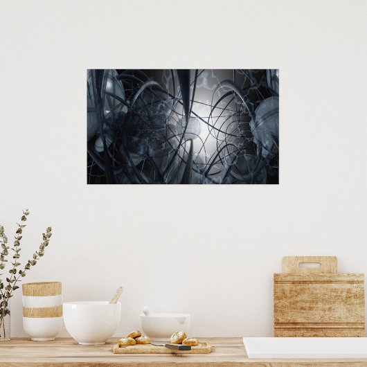 藍染 ポスター (キッチン)