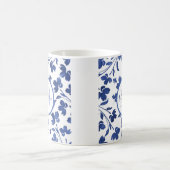 藍水色の花茎 コーヒーマグカップ (中央)