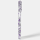 藍紫と銀の輝くグラームの署名 Case-Mate iPhoneケース (裏面 / 右)