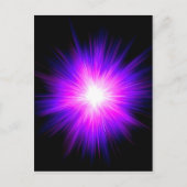 藍紫ヒーリング炎霊気神のエネルギー ポストカード (正面)