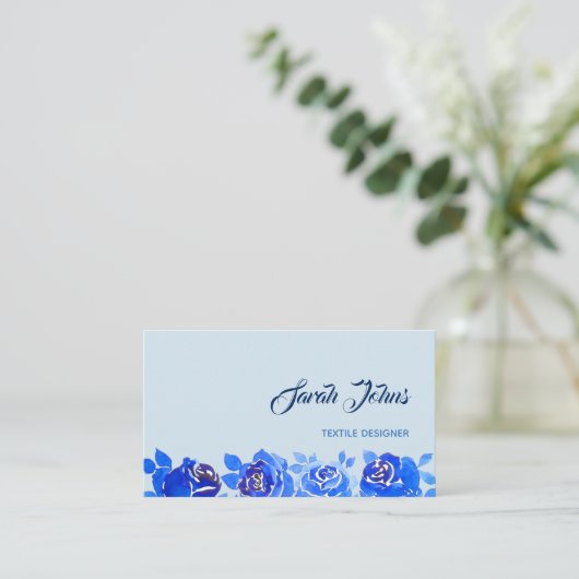 藍色のネオンは真夜中に上がりました 名刺 (スタンド正面)