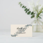 藍色のフローラヴィンテージよ 名刺 (スタンド正面)