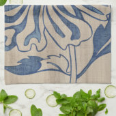 藍色のママ キッチンタオル (折り畳み)