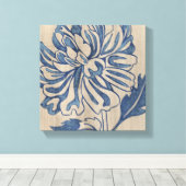 藍色のママ キャンバスプリント (インサイチュ (ウッドフロア))