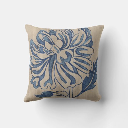 藍色のママ クッション (裏面)