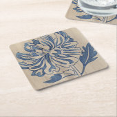 藍色のママ スクエアペーパーコースター (アングル)