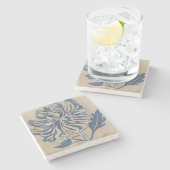 藍色のママ ストーンコースター (横)