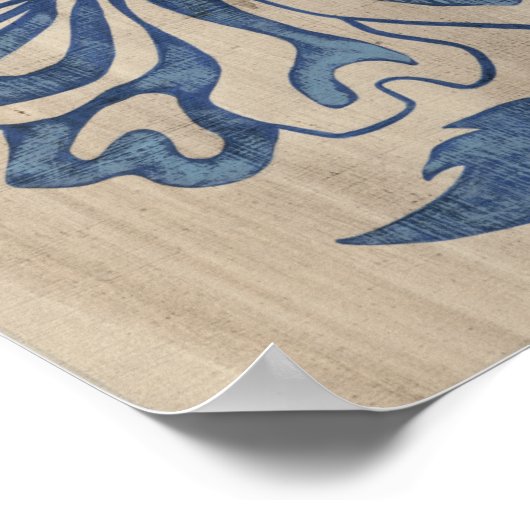 藍色のママ ポスター (角)