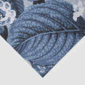 藍色のヴィンテージ花のToile No.1 薄葉紙 (詳細)