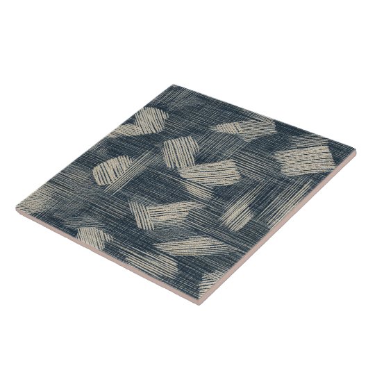 藍色の夢を解き放った日本のしぼり タイル (側面)