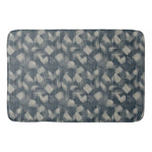 藍色の夢を解き放った日本のしぼり バスマット (正面)