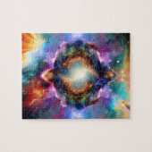藍色の宇宙の雲は天空の宇宙の旅を開く ジグソーパズル (横)