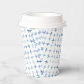 藍色の水色が絞りを交え日本のる 紙コップ (右)