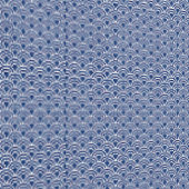 藍色の波小紋 壁紙 (縫い目)