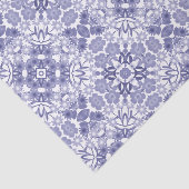 藍色の白い花のレースのティッシュペーパー 薄葉紙 (詳細)