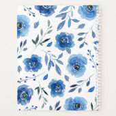 藍色の花 | パーソナライズされたプランナー プランナー手帳 (裏面)