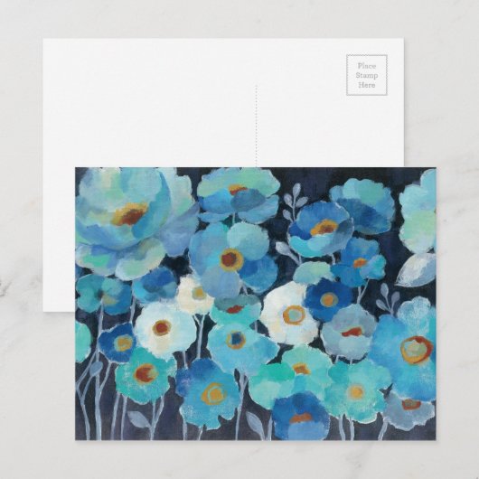 藍色の花 ポストカード (正面/裏面)