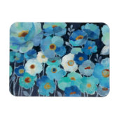藍色の花 マグネット (横)