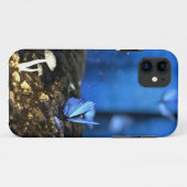藍色の蝶とキノコの森 Case-Mate iPhoneケース (裏面(横))