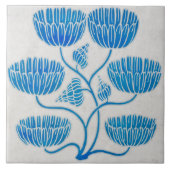 藍色の装飾陶磁器タイル タイル (正面)