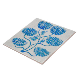 藍色の装飾陶磁器タイル タイル