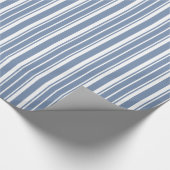 藍色は、白いカチカチ音をたてること包装紙を縞で飾ります ラッピングペーパー (角)