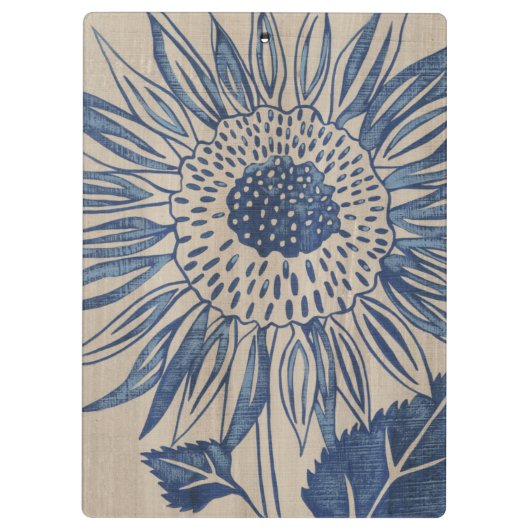 藍色ひまわり クリップボード (裏面)