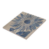 藍色ひまわり タイル (側面)