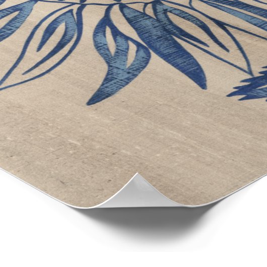 藍色ひまわり ポスター (角)