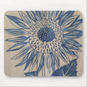 藍色ひまわり マウスパッド (正面)
