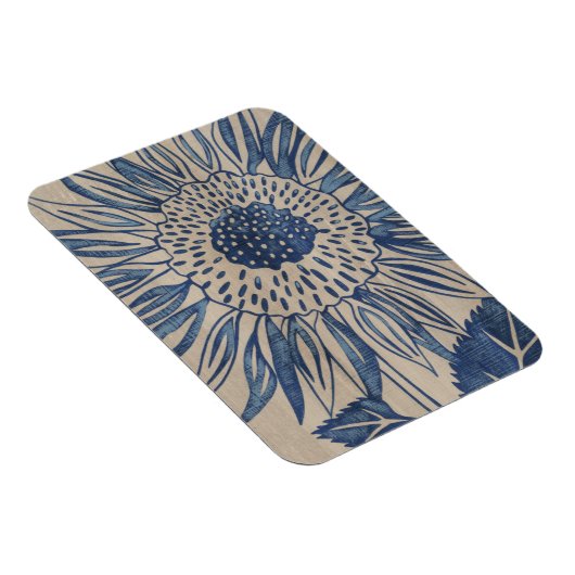 藍色ひまわり マグネット (右側)