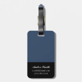 藍色ひまわり ラゲッジタグ (裏面縦)