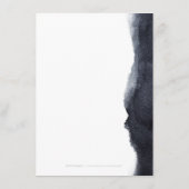 藍色モダンシンプル結婚方向 エンクロージャーカード (裏面)