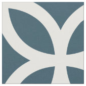 藍色幾何学的なパターン生地 ファブリック (クローズアップ)