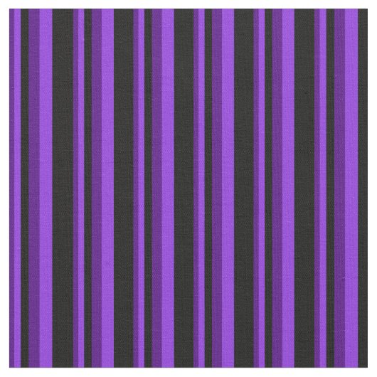 藍色、紫、黒線 ファブリック (クローズアップ)