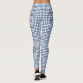 藍色White Pied De Poule Houndstooth レギンス (裏面)