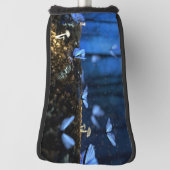 藍蝶とキノコの森 ゴルフヘッドカバー (回転90)