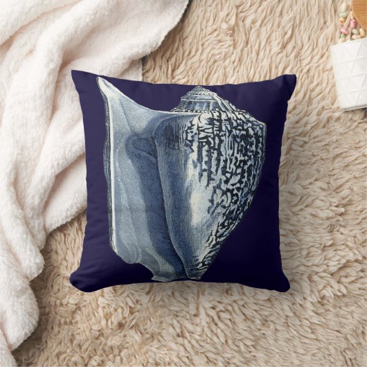 藍貝類 クッション (ブランケット)