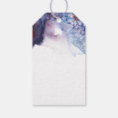 藍青と紫のクリスタルモダンの水色 ギフトタグ (裏面)