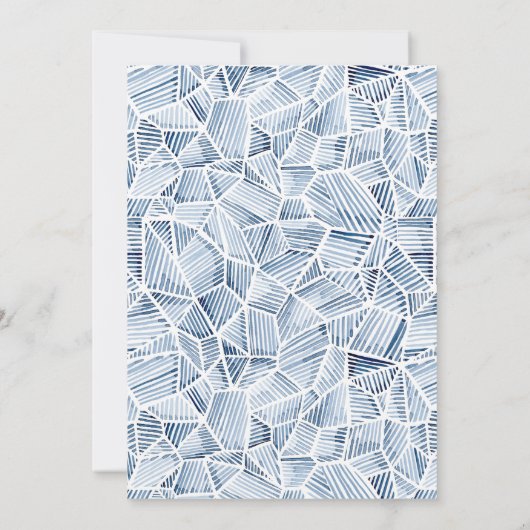 藍青の水彩写真父の日 (裏面)