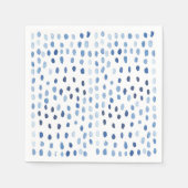 藍青の水色の小さな水玉模様模様 スタンダードカクテルナプキン (正面)