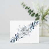 藍青の花サンキューカード ポストカード (スタンド正面)