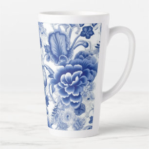 藍青の花 カフェラテマグ