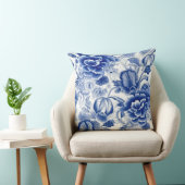 藍青の花 クッション (椅子)