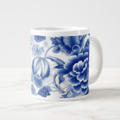 藍青の花 ジャンボコーヒーマグカップ (正面右)