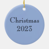 藍青の花 セラミックオーナメント (裏面)