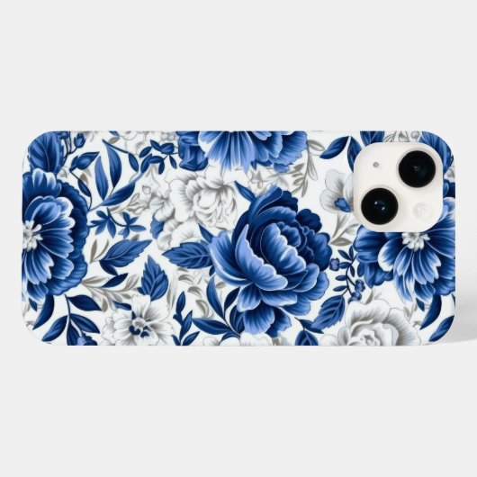 藍青の花 Case-Mate iPhoneケース (裏面 (横))