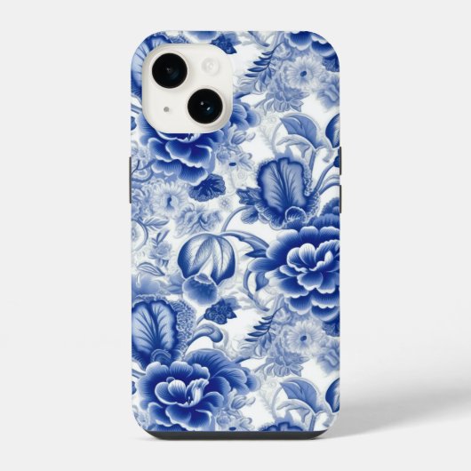 藍青の花 iPhoneケース (裏面)